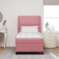 vidaXL Letto con Molle e Materasso Rosa, 90x190 cm, Velluto vidaXL Letto con Molle e Materasso Rosa, 90x190 cm, Velluto