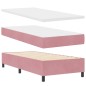 vidaXL Letto con Molle e Materasso Rosa, 90x190 cm, Velluto vidaXL Letto con Molle e Materasso Rosa, 90x190 cm, Velluto