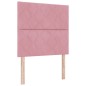 vidaXL Letto con Molle e Materasso Rosa, 90x190 cm, Velluto vidaXL Letto con Molle e Materasso Rosa, 90x190 cm, Velluto