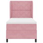 vidaXL Letto con Molle e Materasso Rosa, 90x190 cm, Velluto vidaXL Letto con Molle e Materasso Rosa, 90x190 cm, Velluto