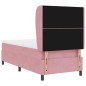 vidaXL Letto con Molle e Materasso Rosa, 90x190 cm, Velluto vidaXL Letto con Molle e Materasso Rosa, 90x190 cm, Velluto