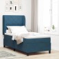 vidaXL Letto con Molle e Materasso Blu Scuro 90x200 cm in Velluto vidaXL Letto con Molle e Materasso Blu Scuro 90x200 cm in Velluto