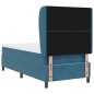 vidaXL Letto con Molle e Materasso Blu Scuro 90x200 cm in Velluto vidaXL Letto con Molle e Materasso Blu Scuro 90x200 cm in Velluto