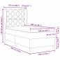 vidaXL Letto a molle con materasso verde scuro 100x200 cm in velluto.
