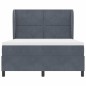 vidaXL Letto a braccio grigio scuro 160x200 cm in velluto vidaXL Letto a braccio grigio scuro 160x200 cm in velluto