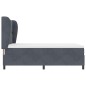 vidaXL Letto a braccio grigio scuro 160x200 cm in velluto vidaXL Letto a braccio grigio scuro 160x200 cm in velluto