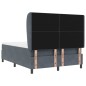 vidaXL Letto a braccio grigio scuro 160x200 cm in velluto vidaXL Letto a braccio grigio scuro 160x200 cm in velluto