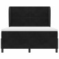 vidaXL Letto a molle con materasso nero 160x200 cm in velluto vidaXL Letto a molle con materasso nero 160x200 cm in velluto