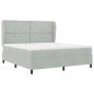 vidaXL Letto con Molle e Materasso Grigio Chiaro 180x200 cm in Velluto vidaXL Letto con Molle e Materasso Grigio Chiaro 180x200 cm in Velluto