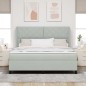 vidaXL Letto con Molle e Materasso Grigio Chiaro 180x200 cm in Velluto vidaXL Letto con Molle e Materasso Grigio Chiaro 180x200 cm in Velluto