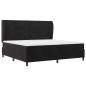 vidaXL Letto a Molle con Materasso Nero 200x200 cm in Velluto