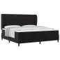 vidaXL Letto a Molle con Materasso Nero 200x200 cm in Velluto