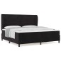 vidaXL Letto a Molle con Materasso Nero 200x200 cm in Velluto