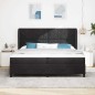 vidaXL Letto a Molle con Materasso Nero 200x200 cm in Velluto