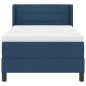 vidaXL Letto Box Spring con materasso, blu, 80 x 200 cm, tessuto