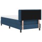 vidaXL Letto Box Spring con materasso, blu, 80 x 200 cm, tessuto