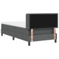 vidaXL Letto a Box con materasso - Grigio scuro - 90 x 200 cm - Tessuto vidaXL Letto a Box con materasso - Grigio scuro - 90 x 200 cm - Tessuto