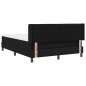 vidaXL Letto a molle con testiera Nero 160 x 200 cm Tessuto e Schiuma