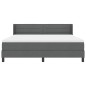 vidaXL Letto Molle con materasso, grigio scuro, 180 x 200 cm, tessuto. vidaXL Letto Molle con materasso, grigio scuro, 180 x 200 cm, tessuto.
