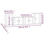 Set Mobili Porta TV 4 pz Rovere Marrone in Legno Multistrato Set Mobili Porta TV 4 pz Rovere Marrone in Legno Multistrato