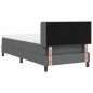 vidaXL Letto Contenitore con Materasso Grigio Scuro - 80 x 200 cm, Tessuto
