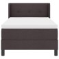 vidaXL Letto a molle Marrone Scuro 80 x 200 cm Tessuto e Schiuma vidaXL Letto a molle Marrone Scuro 80 x 200 cm Tessuto e Schiuma