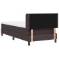vidaXL Letto a molle Marrone Scuro 80 x 200 cm Tessuto e Schiuma vidaXL Letto a molle Marrone Scuro 80 x 200 cm Tessuto e Schiuma