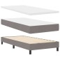 vidaXL Letto a molle con materasso - tortora, 80x200 cm, tessuto vidaXL Letto a molle con materasso - tortora, 80x200 cm, tessuto