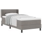 vidaXL Letto a molle con materasso - tortora, 80x200 cm, tessuto vidaXL Letto a molle con materasso - tortora, 80x200 cm, tessuto