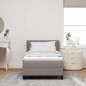 vidaXL Letto a molle con materasso - tortora, 80x200 cm, tessuto vidaXL Letto a molle con materasso - tortora, 80x200 cm, tessuto