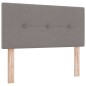 vidaXL Letto a molle con materasso - tortora, 80x200 cm, tessuto vidaXL Letto a molle con materasso - tortora, 80x200 cm, tessuto