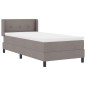 vidaXL Letto a molle con materasso - tortora, 80x200 cm, tessuto vidaXL Letto a molle con materasso - tortora, 80x200 cm, tessuto