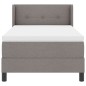 vidaXL Letto a molle con materasso - tortora, 80x200 cm, tessuto vidaXL Letto a molle con materasso - tortora, 80x200 cm, tessuto
