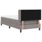 vidaXL Letto a molle con materasso - tortora, 80x200 cm, tessuto vidaXL Letto a molle con materasso - tortora, 80x200 cm, tessuto
