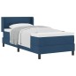 vidaXL Letto a Box con Materasso Blu, 80 x 200 cm, in Tessuto