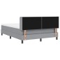 vidaXL Letto contenitore e materasso - Grigio chiaro, 140 x 190 cm - Tessuto vidaXL Letto contenitore e materasso - Grigio chiaro, 140 x 190 cm - Tessuto