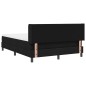 vidaXL Letto a molle con testiera Nero 140 x 190 cm Tessuto e Schiuma vidaXL Letto a molle con testiera Nero 140 x 190 cm Tessuto e Schiuma