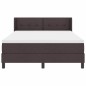 vidaXL Letto a molle Marrone Scuro 140 x 190 cm Tessuto e Schiuma