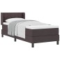 vidaXL Letto a molle Marrone Scuro 80 x 200 cm Tessuto e Schiuma