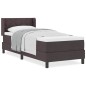 vidaXL Letto a molle Marrone Scuro 80 x 200 cm Tessuto e Schiuma