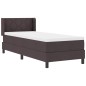 vidaXL Letto a molle Marrone Scuro 80 x 200 cm Tessuto e Schiuma