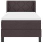 vidaXL Letto a molle Marrone Scuro 80 x 200 cm Tessuto e Schiuma