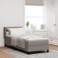 vidaXL Letto Box Spring con materasso tortora, 80x200 cm, tessuto vidaXL Letto Box Spring con materasso tortora, 80x200 cm, tessuto