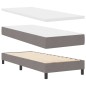 vidaXL Letto Box Spring con materasso tortora, 80x200 cm, tessuto vidaXL Letto Box Spring con materasso tortora, 80x200 cm, tessuto
