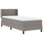 vidaXL Letto Box Spring con materasso tortora, 80x200 cm, tessuto vidaXL Letto Box Spring con materasso tortora, 80x200 cm, tessuto