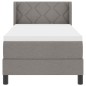 vidaXL Letto Box Spring con materasso tortora, 80x200 cm, tessuto vidaXL Letto Box Spring con materasso tortora, 80x200 cm, tessuto