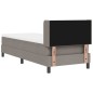 vidaXL Letto Box Spring con materasso tortora, 80x200 cm, tessuto vidaXL Letto Box Spring con materasso tortora, 80x200 cm, tessuto