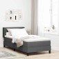 vidaXL Letto Box Spring con Materasso – Grigio Scuro – 90 x 190 cm – Tessuto vidaXL Letto Box Spring con Materasso – Grigio Scuro – 90 x 190 cm – Tessuto