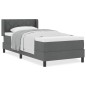vidaXL Letto Box Spring con Materasso – Grigio Scuro – 90 x 190 cm – Tessuto vidaXL Letto Box Spring con Materasso – Grigio Scuro – 90 x 190 cm – Tessuto