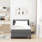 vidaXL Letto Box Spring con Materasso – Grigio Scuro – 90 x 190 cm – Tessuto vidaXL Letto Box Spring con Materasso – Grigio Scuro – 90 x 190 cm – Tessuto